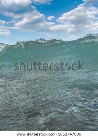 Swimming with the waves 