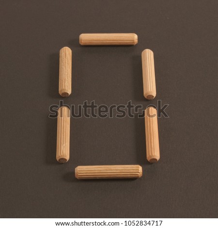 wooden alphabet letter O