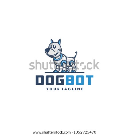 Robotic dog vector illustration