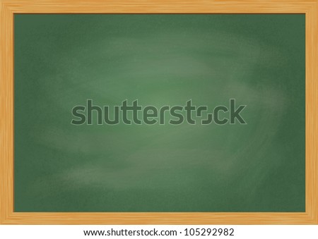 Empty realistic black board in vector format