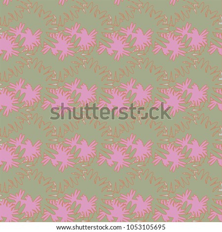 Autumn colored seamless pattern with leaves for texture or background.