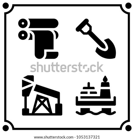 industry icon vector set
