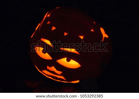 Decoration of pumpkin in Halloween