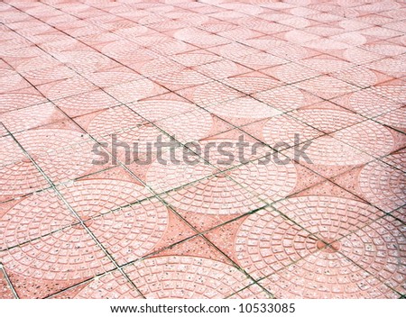 Abstract floor tile