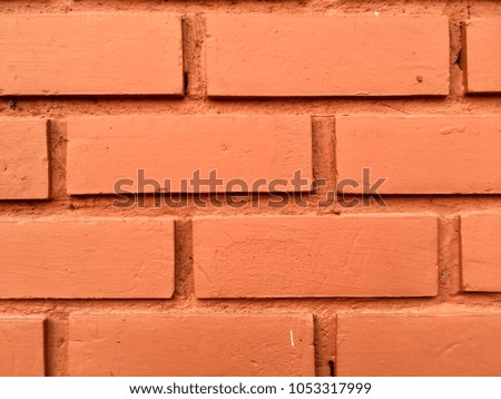 Orange brick wall texture pattern background