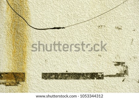   Wall pattern and electric wire                             