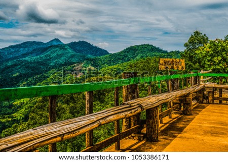 Sui Thang viewpoint at Angkhang mountain, Thailand.