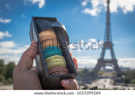 Macarons at the Eiffel Tower