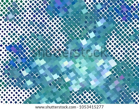 Abstract background with rectangles and squares. Texture with a geometric pattern. Halftone effect. Raster clip art.