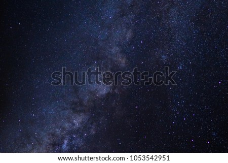 Stars in space dust in the universe and milky way galaxy 
