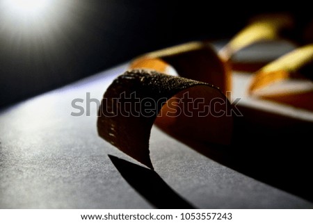 The obsolete wooden objects with bright lighting effects unique stock photo