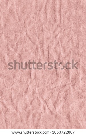 High Resolution Pink Recycle Kraft Paper Crushed Crumpled Coarse Grunge Texture