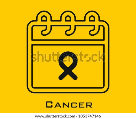 Cancer vector icon