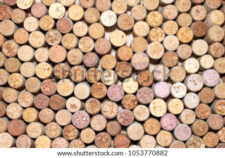 wooden wine corks background