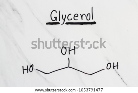 marble with the chemical formula of Glycerol
