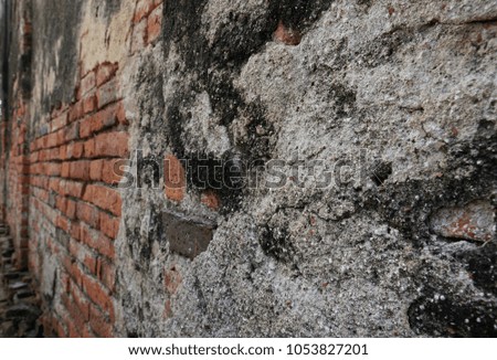 old black and red brick wall texture grunge background. vintage, space for your text. abstract background.