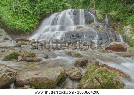 Waterfall in the rainy season.
