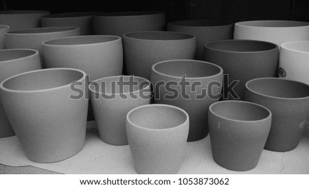 Group Of Plant Pots