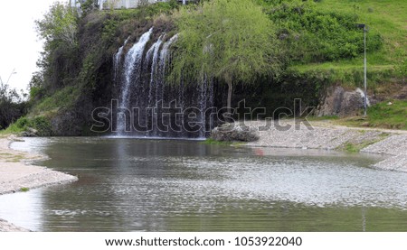 Waterfall and running water