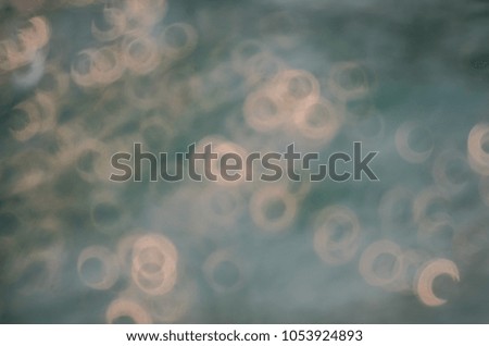 Blurry and bokeh background of water on the ocean