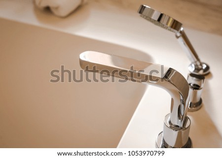 New modern Water faucet for bath in house