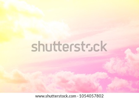 Clouds. Clouds in bright colorful tinting. Sun and cloud background with pastel. background