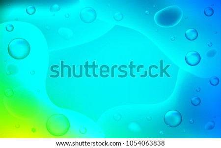 Light Blue, Green vector pattern with lines, ovals. Glitter abstract illustration with wry lines. Memphis design for your web site.