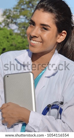 Latina Female Happy Nurse