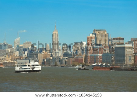 Manhattan skyline, New York, USA.	
