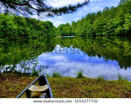 Photo of a lake taken in North Carolina