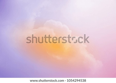 fantasy cloudy sky with gradient color, nature abstract background