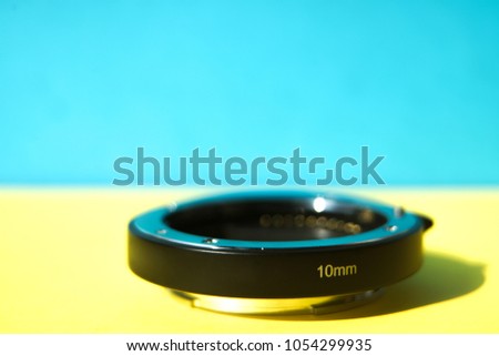 extender lens extended tube black color for 10 mm - closeup