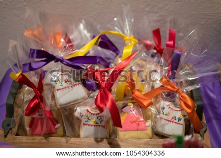 Mexican cake and traditional candies marias