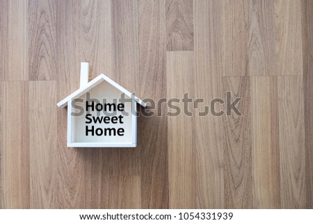 Home sweet home copy space Handmade home Shaped symbol house