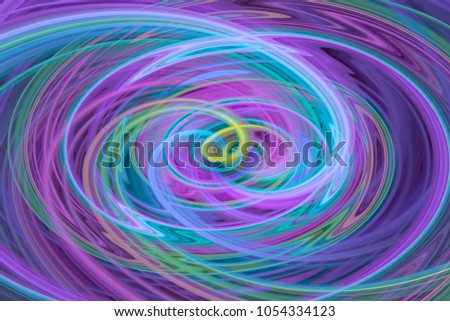 Abstract Multicolored Digital Waves Spiral Swril Background