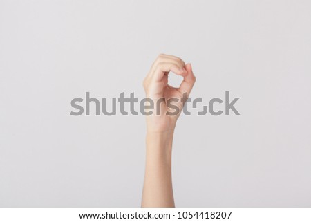Finger Spelling the Alphabet in American Sign Language (ASL). The Letter O