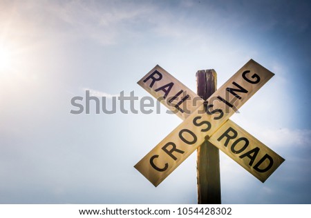 Rail Road Crossing Sign 