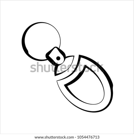 Key Chain, Key Ring Vector Art Illustration