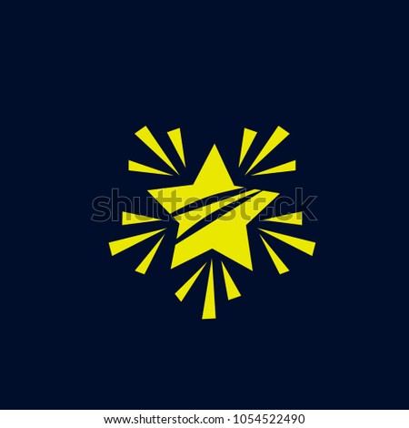 shooting star logo icon