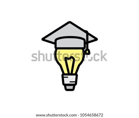 smart graduation icon design illustration,cartoon design style, designed for print and web