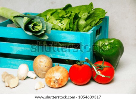 A colorful picture of cooking ingredients healthy and mouth watering