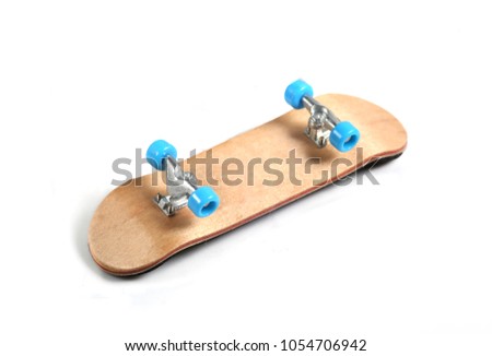 skateboard on white background
