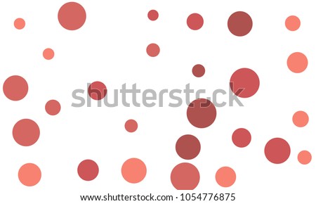 Many Stylish, Modern Classy and Good Looking Pink and Wine Red Bubbles of Different Size on White Background
