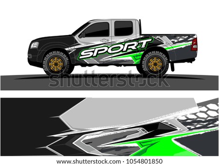 Truck graphic vector. Racing Background for truck, car, Boat and vehicles