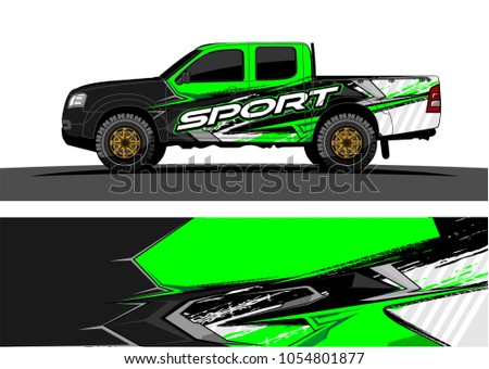 Truck graphic vector. Racing Background for truck, car, Boat and vehicles