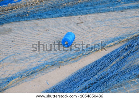 Fishing nets in the harbor - Spain