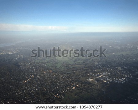 Aerial view on a city