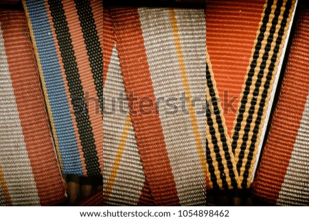 Ribbons texture, macro textile background for web site or mobile devices, fabric swatch.
