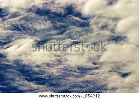 cloudy summer sky as background