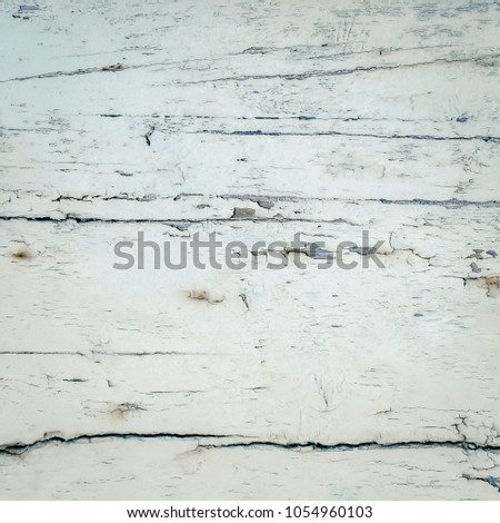 White wooden wall, detailed background photo texture. Pastel wood plank fence close up.